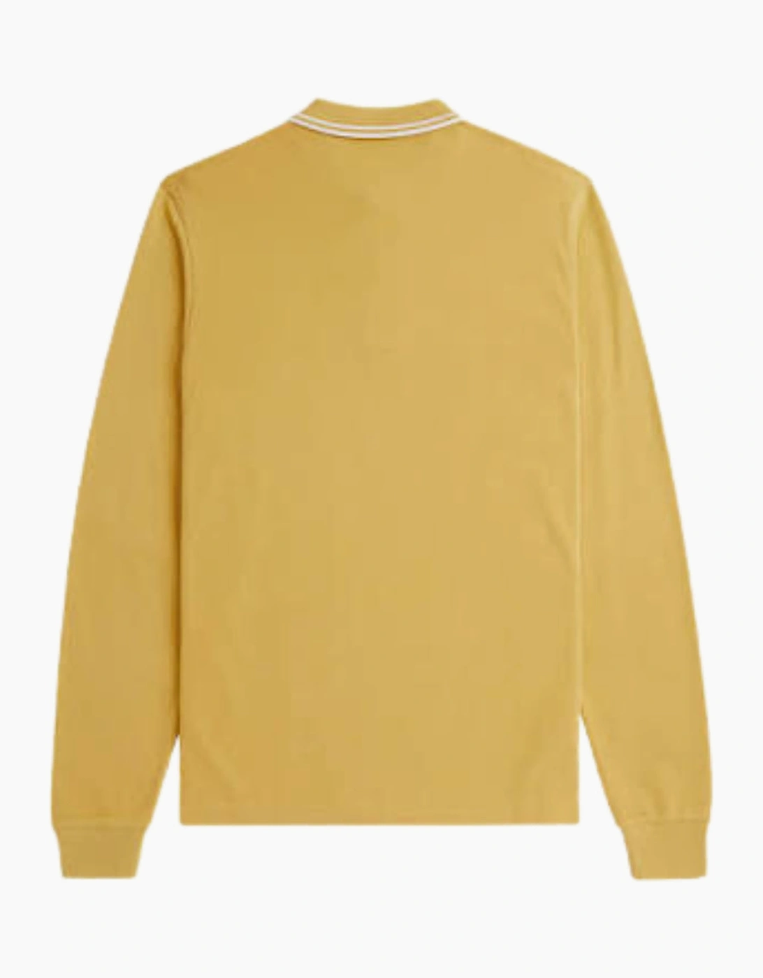 Fred Perry Black Twin Tipped Collar Honeycomb Long Sleeve Polo Shirt