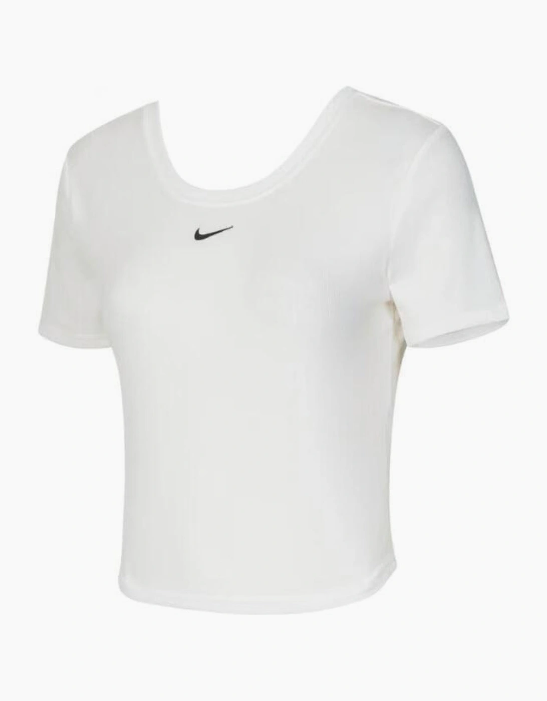Nike Tight Scoop-Back Short-Sleeve Mini-Rib Tan Top, 7 of 6