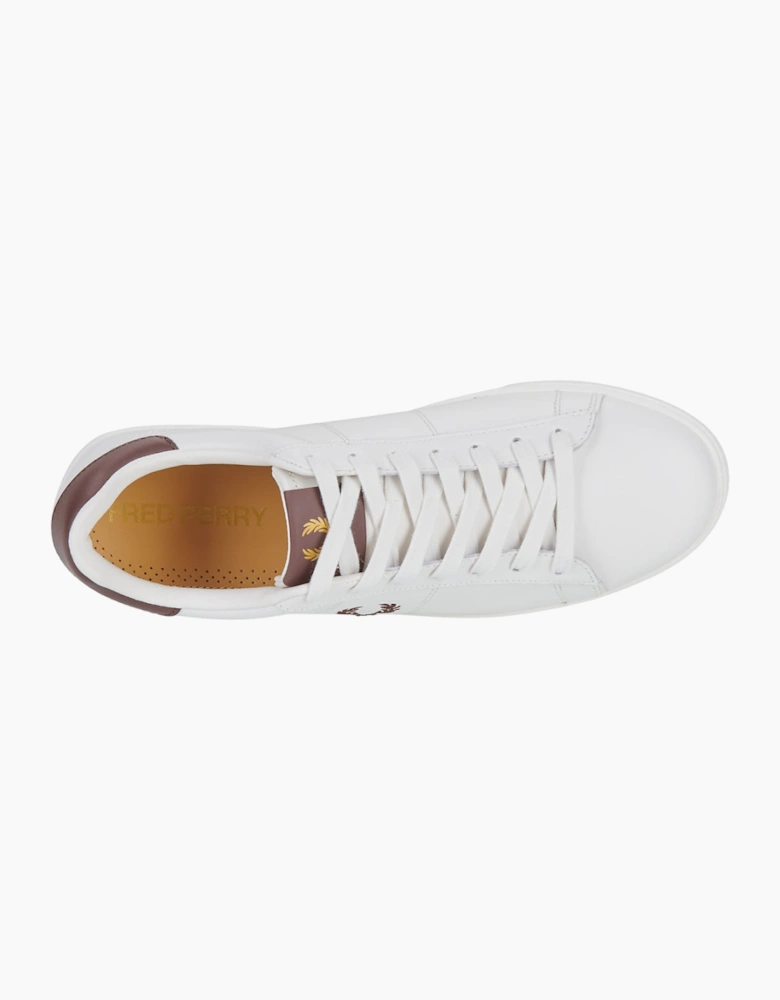Fred Perry Spencer Leather Snow White Trainers