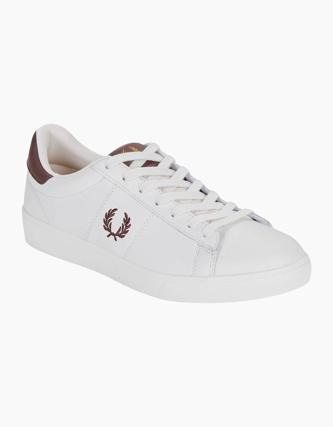 Fred Perry Spencer Leather Snow White Trainers