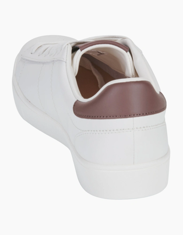 Fred Perry Spencer Leather Snow White Trainers
