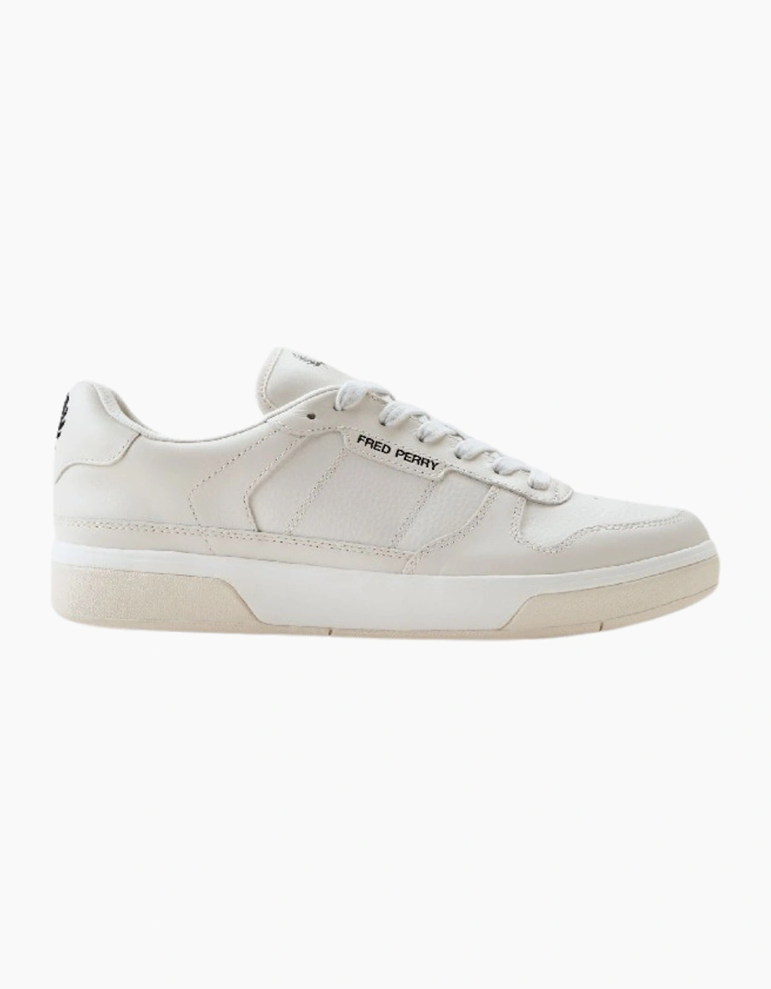Fred Perry B300 Textured Leather Porcelain Trainers, 6 of 5
