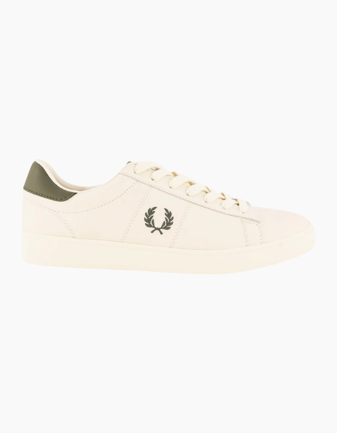 Fred Perry Spencer Leather Ecru Trainers, 5 of 4