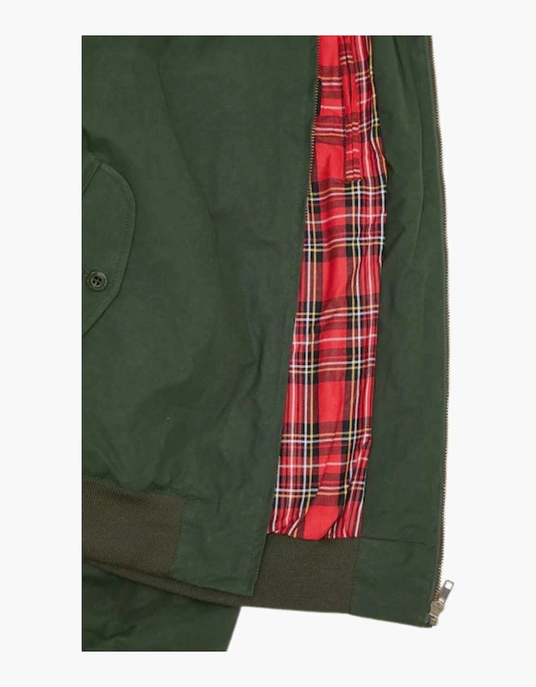 Fred Perry Made In England Waxed Night Green Harrington Jacket