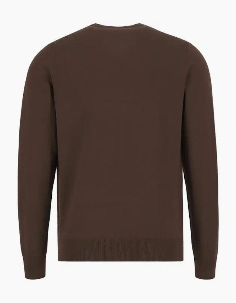 Fred Perry Burnt Tobacco Classic Crewneck Jumper