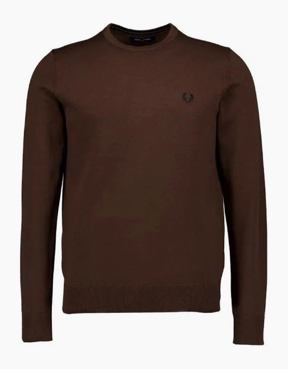 Fred Perry Burnt Tobacco Classic Crewneck Jumper, 3 of 2