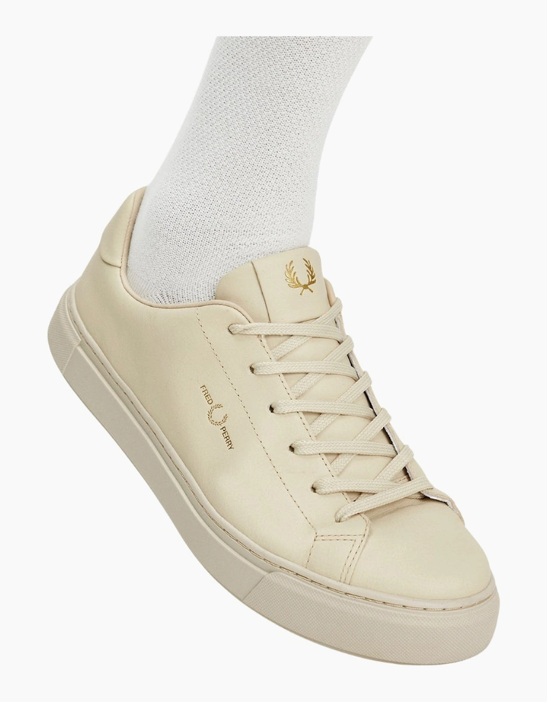 Fred Perry B71 Leather Oatmeal Trainers