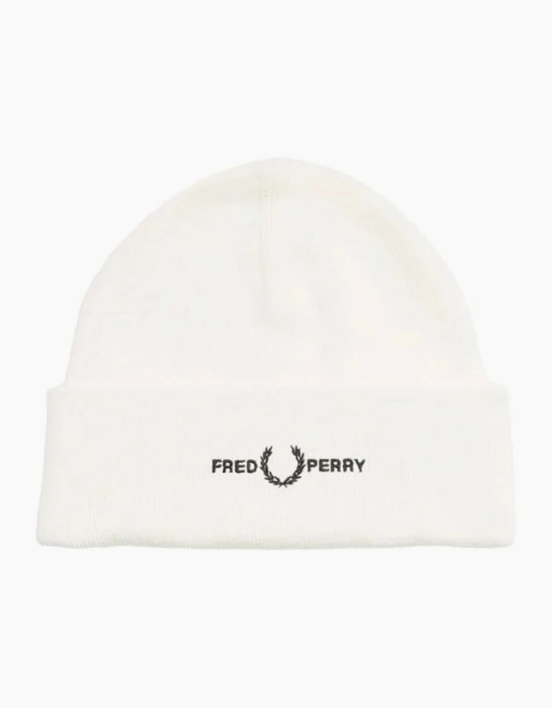 Fred Perry Embroidered Snow White Beanie