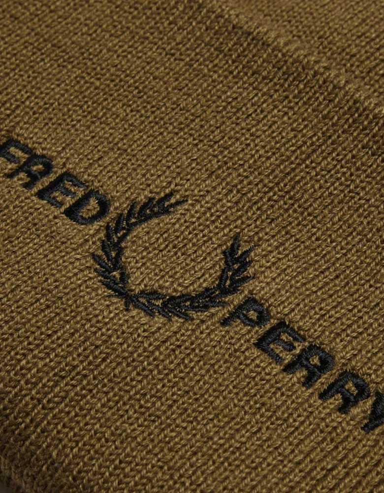 Fred Perry Embroidered Shaded Stone Beanie