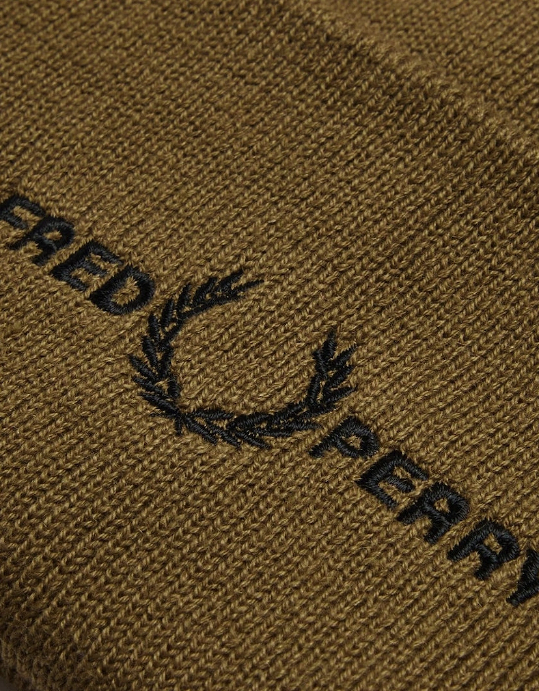 Fred Perry Embroidered Shaded Stone Beanie