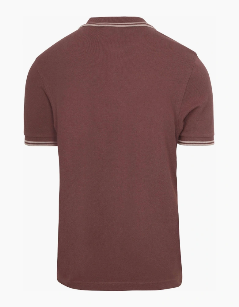 Fred Perry Twin Tipped Warm Brick Polo Shirt