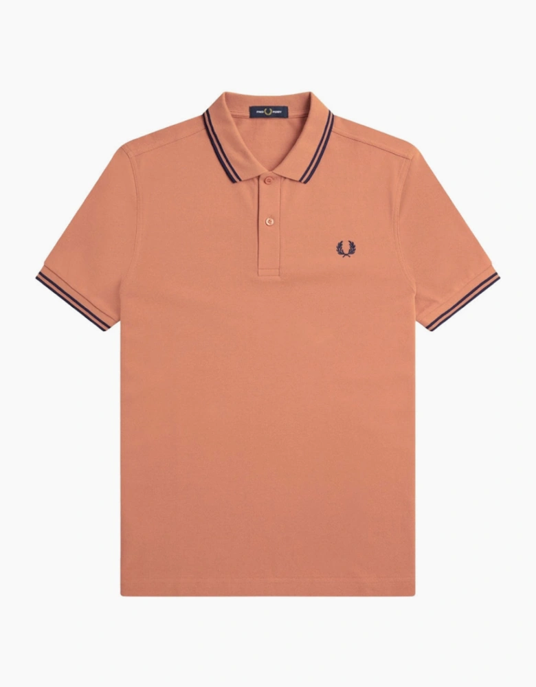 Fred Perry Twin Tipped Light Rust Polo Shirt