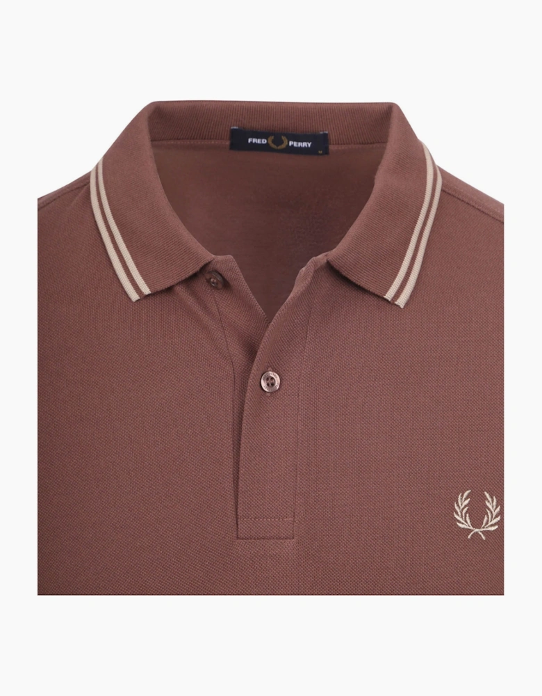 Fred Perry Twin Tipped Warm Brick Polo Shirt
