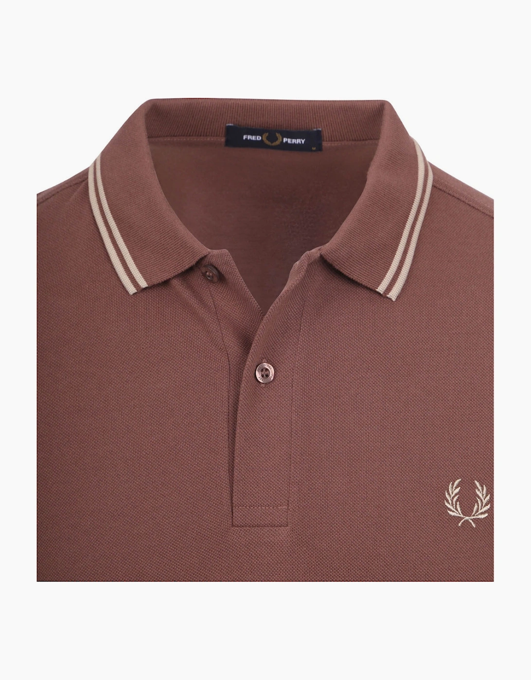 Fred Perry Twin Tipped Warm Brick Polo Shirt