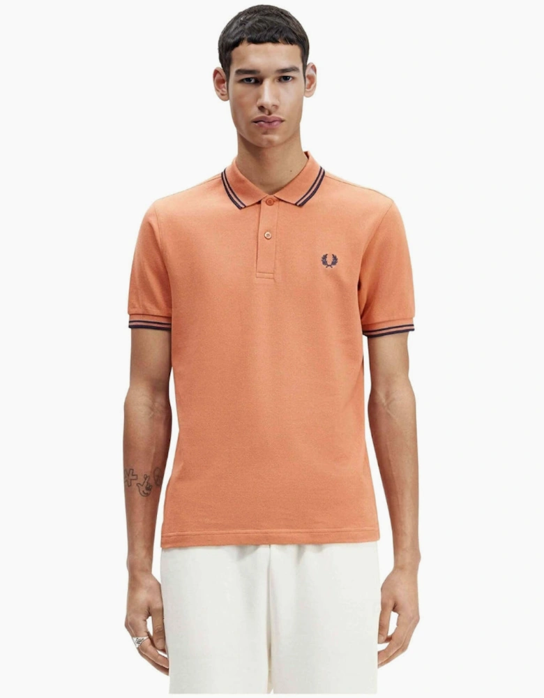 Fred Perry Twin Tipped Light Rust Polo Shirt