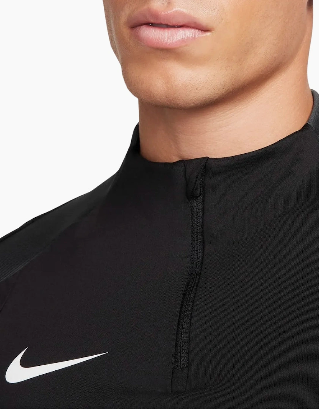 Nike Dri-FIT Strike Drill Black 3/4 Zip Top