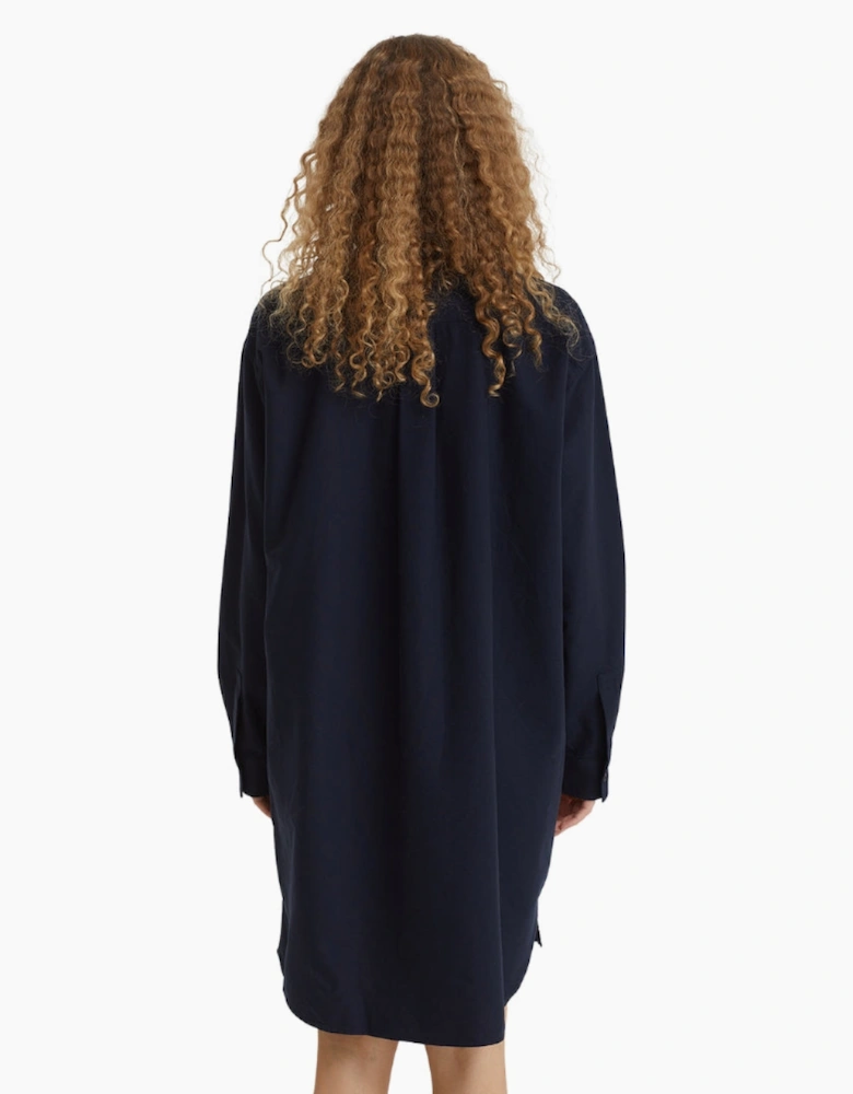 Fred Perry Button Through Shirt Navy Dress