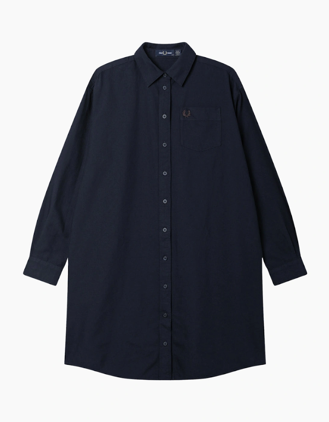 Fred Perry Button Through Shirt Navy Dress