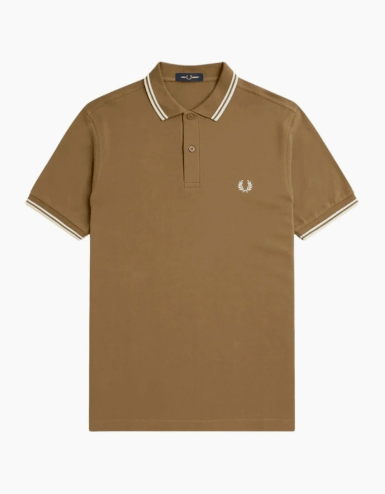 Fred Perry Twin Tipped Shaded Stone Polo Shirt