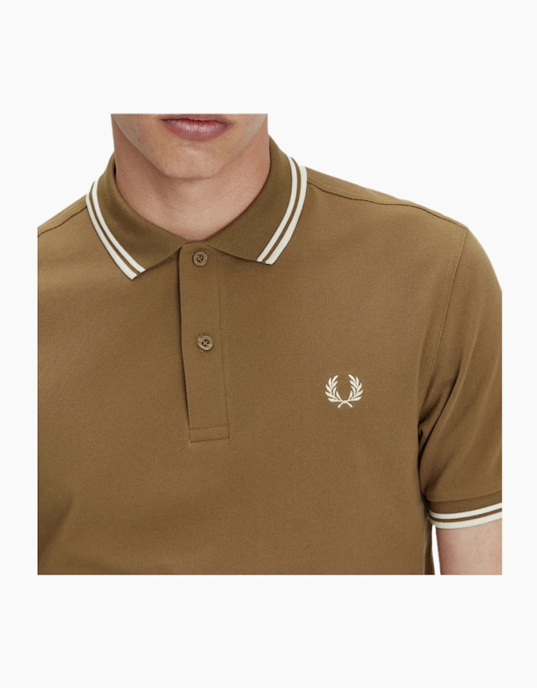 Fred Perry Twin Tipped Shaded Stone Polo Shirt