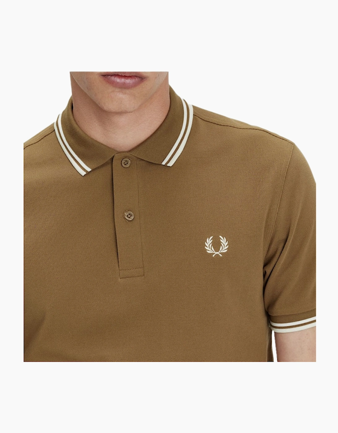 Fred Perry Twin Tipped Shaded Stone Polo Shirt
