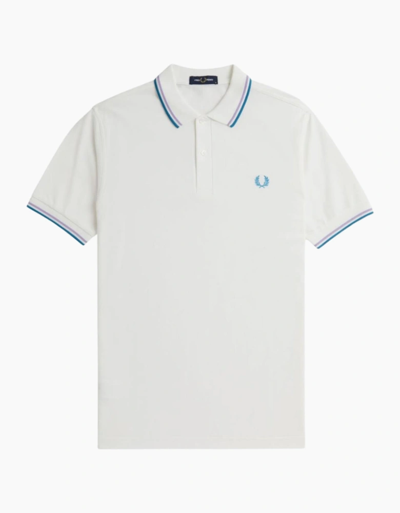 Fred Perry Twin Tipped Snow White Polo Shirt