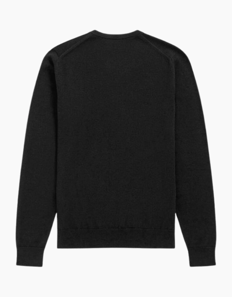 Fred Perry Classic V-Neck Black Jumper