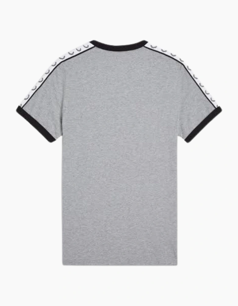 Fred Perry Taped Ringer Steel Marl T-Shirt