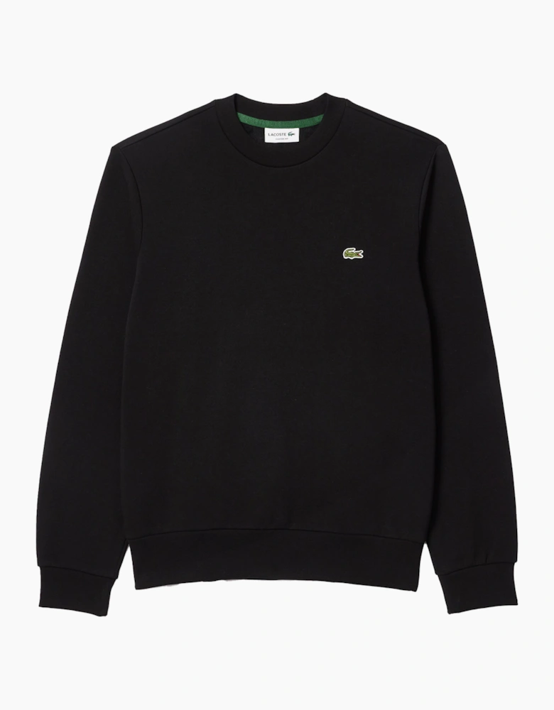 Lacoste Fleece Crew Sweatshirt Black