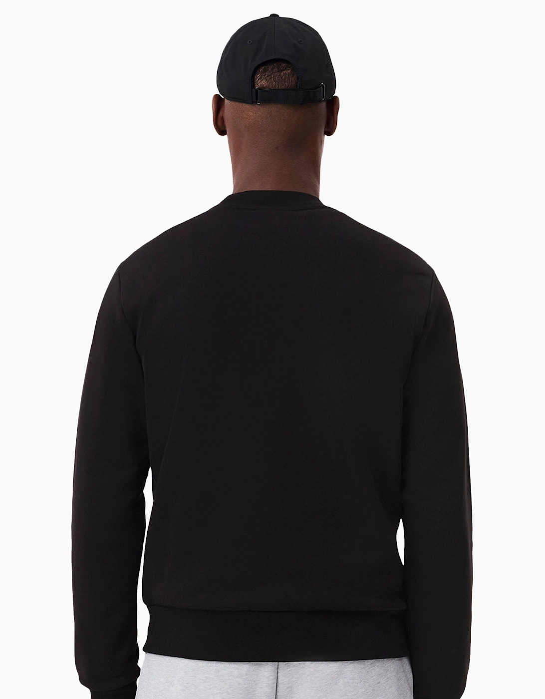 Lacoste Fleece Crew Sweatshirt Black