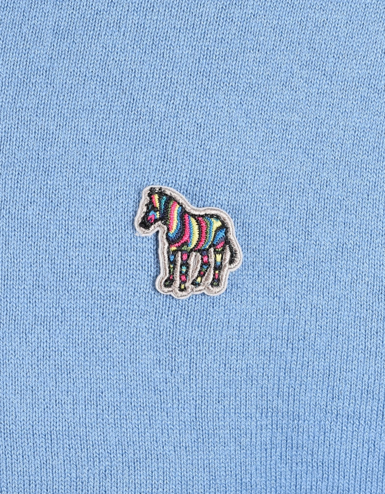 PAUL SMITH ZIP NECK SWEATSHIRT BLUE
