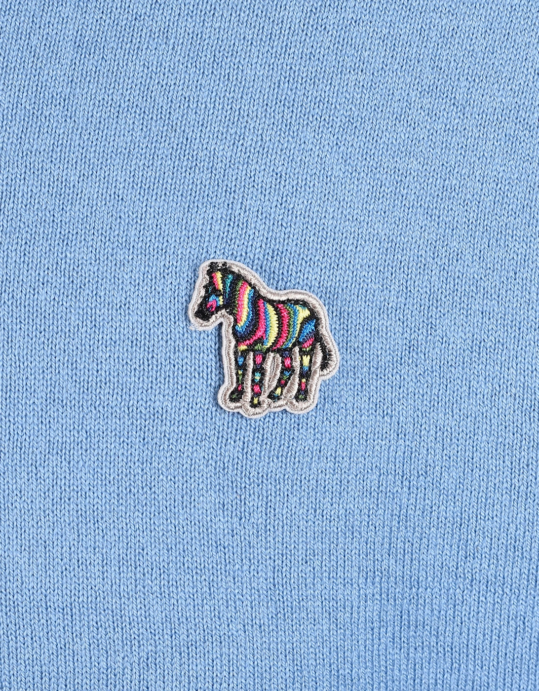 PAUL SMITH ZIP NECK SWEATSHIRT BLUE
