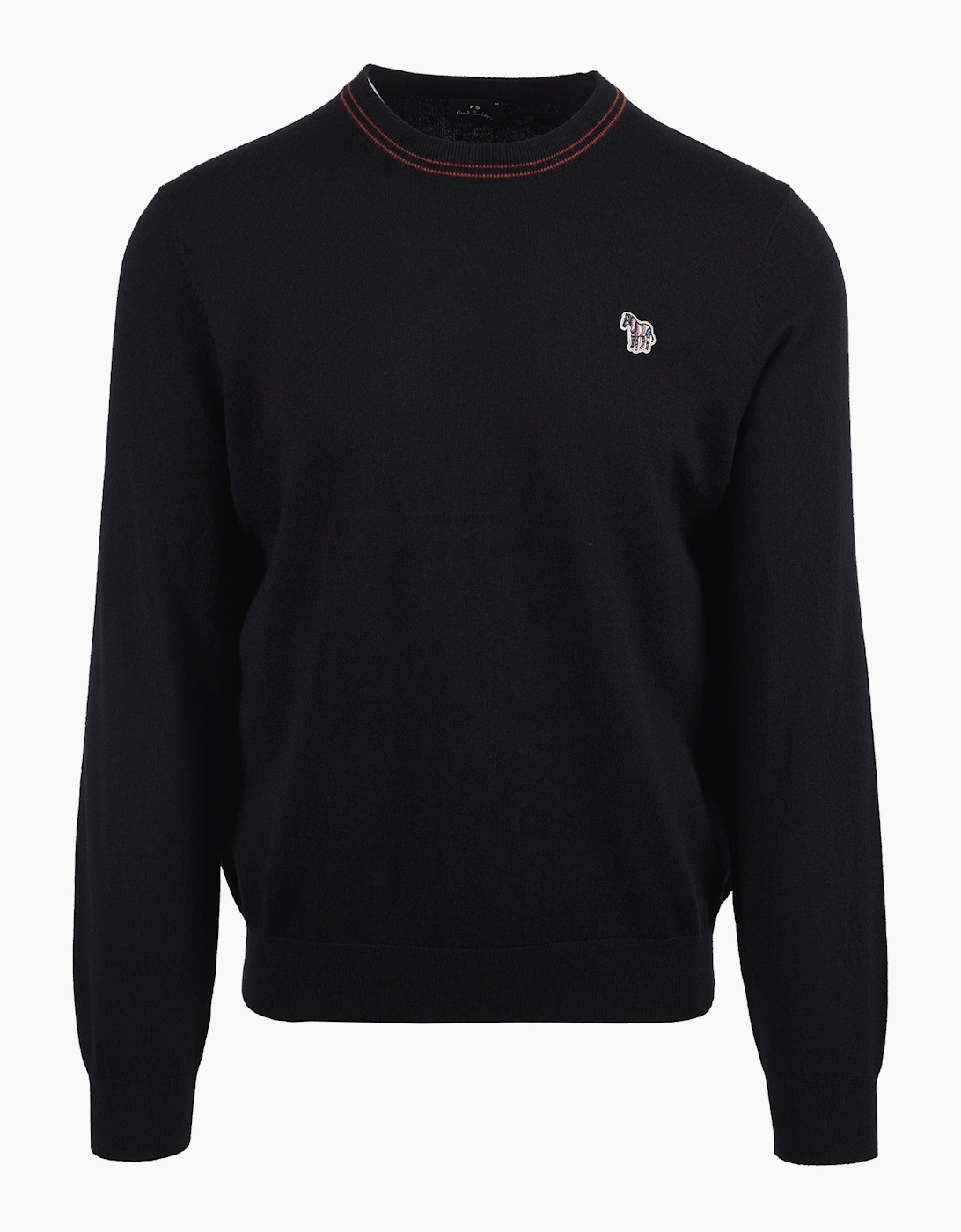PAUL SMITH ZEB BADGE CREW NECK SWEATSHIRT BLACK, 4 of 3