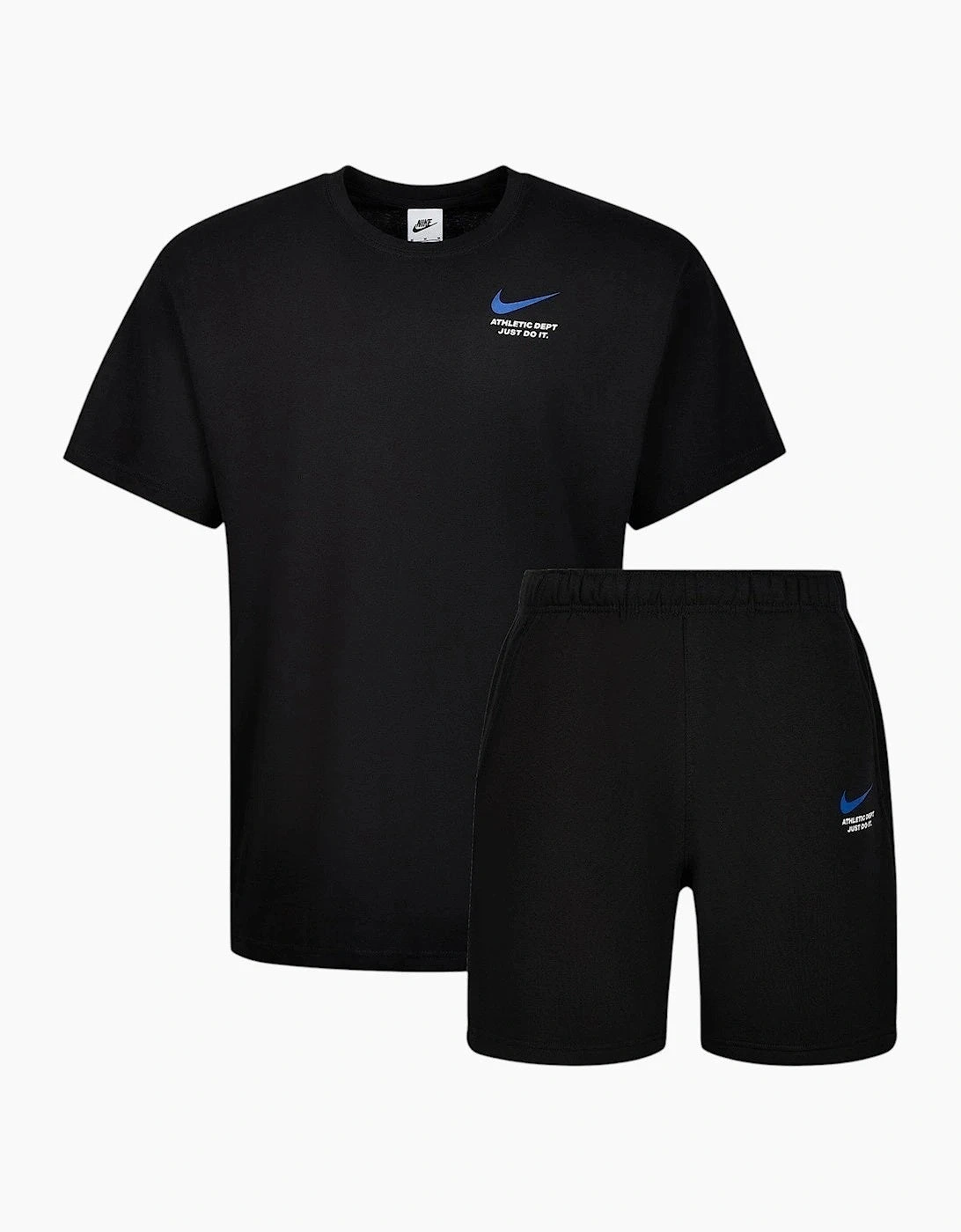 Nike Athletic T-Shirt and Short Set Black