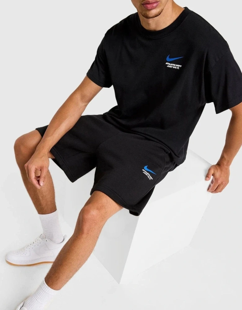 Nike Athletic T-Shirt and Short Set Black