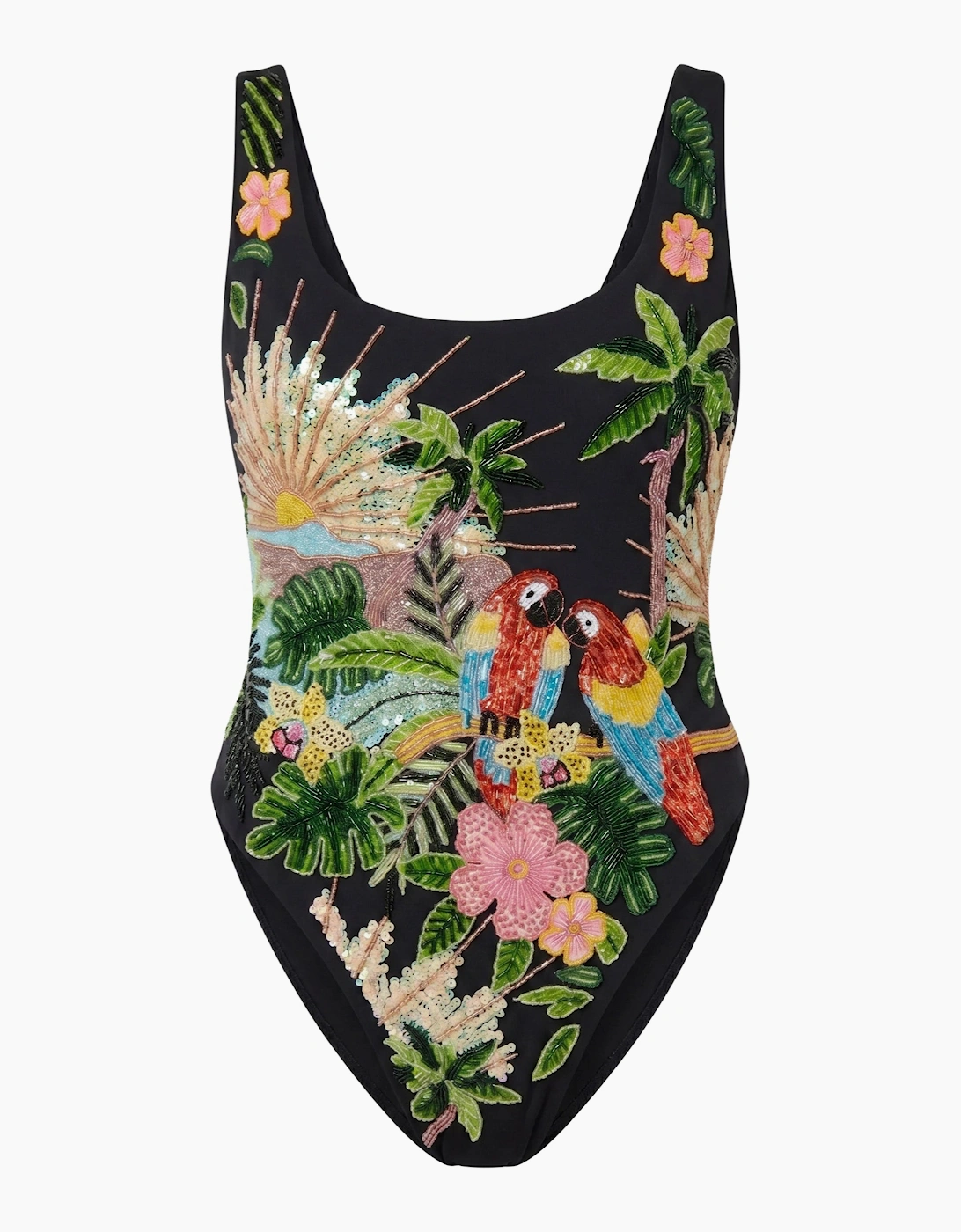 Maya Scoop Back Tropical Swimsuit