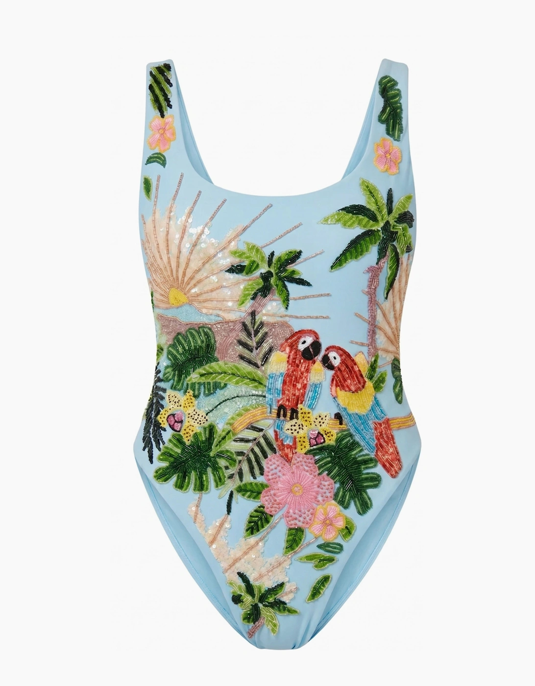 Maya Scoop Back Tropical Swimsuit