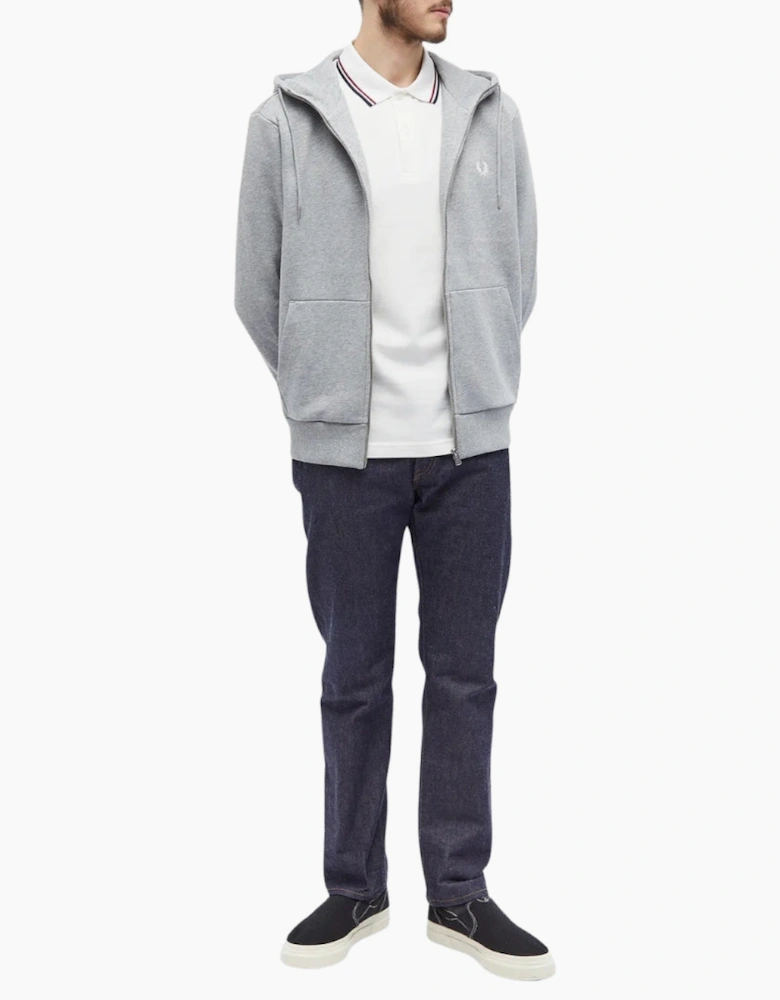 Fred Perry Steel Marl Zip Hoodie