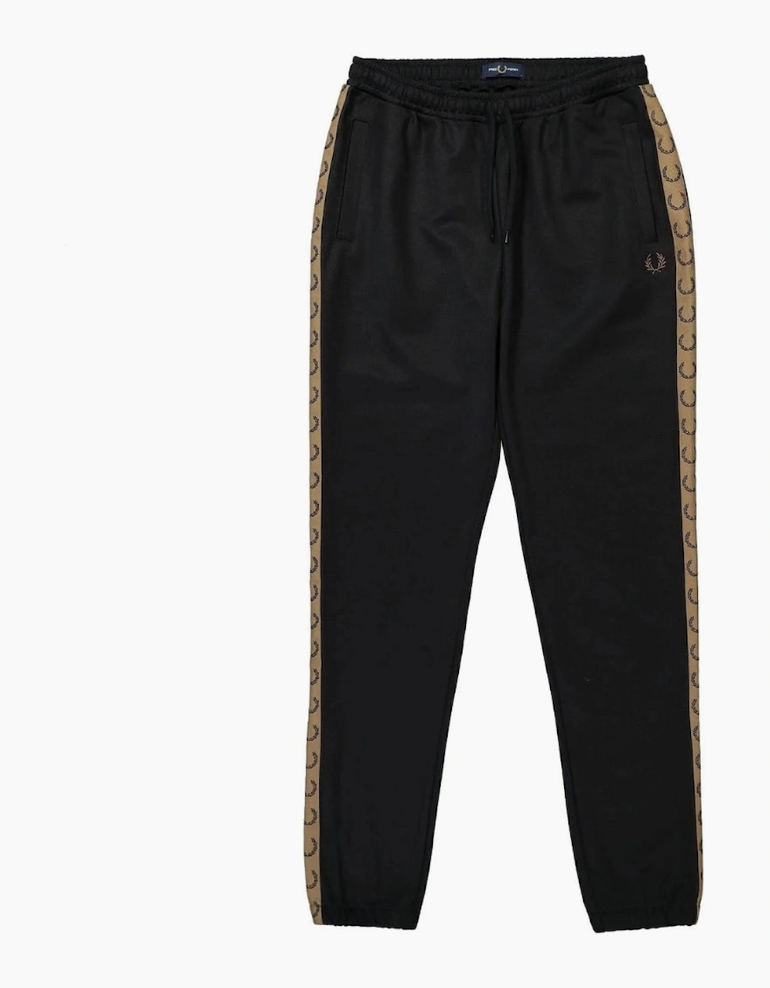 Fred Perry Seasonal Taped Black Sweatpants, 8 of 7