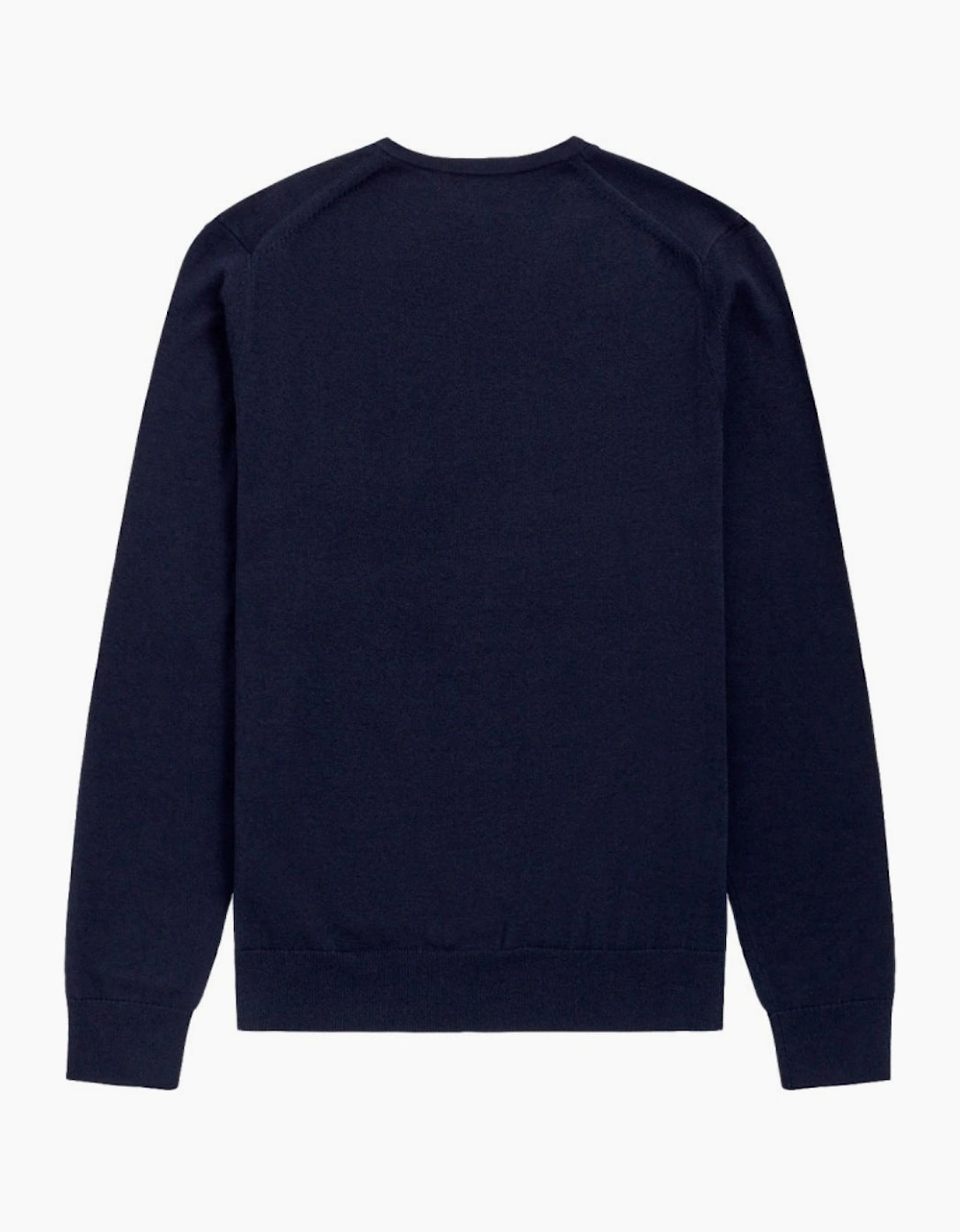 Fred Perry Classic V-Neck Navy Blue Jumper