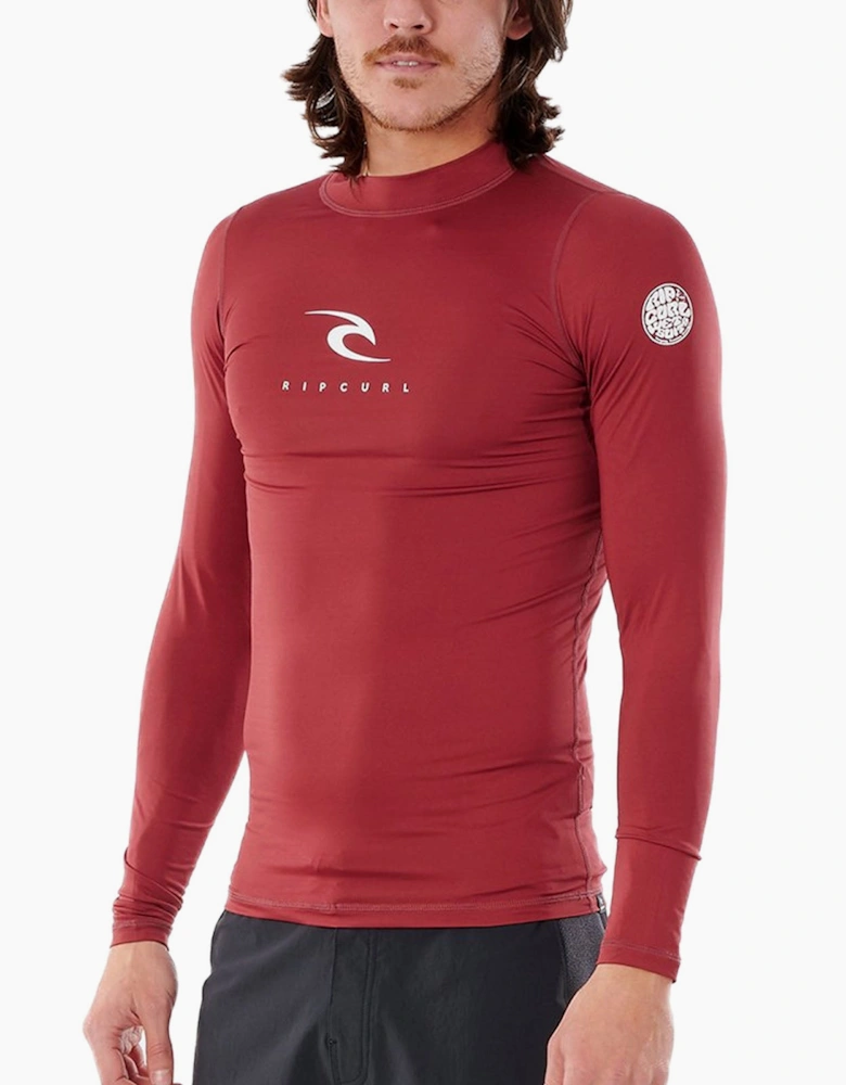Rip Curl Mens Corps Long Sleeve Rash Vest T-Shirt