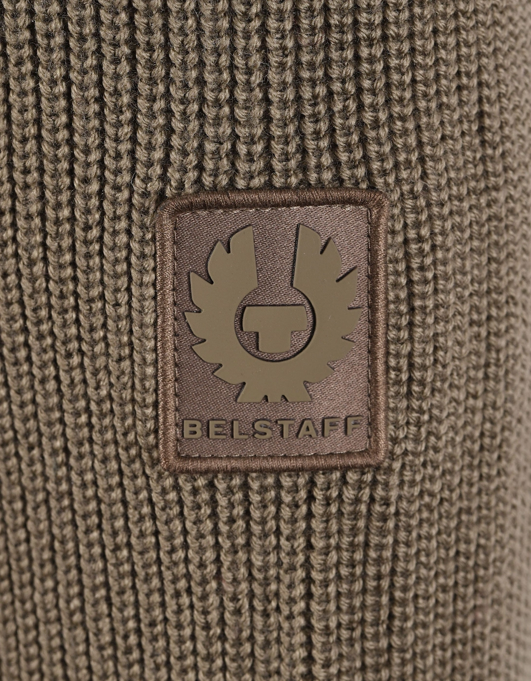 BELSTAFF COMPOUND CARDIGAN JACKET KHAKI GREEN
