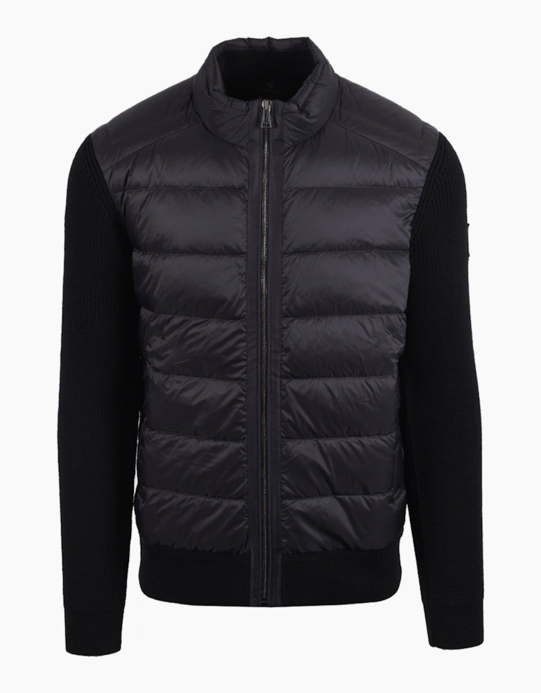 BELSTAFF COMPOUND CARDIGAN JACKET BLACK