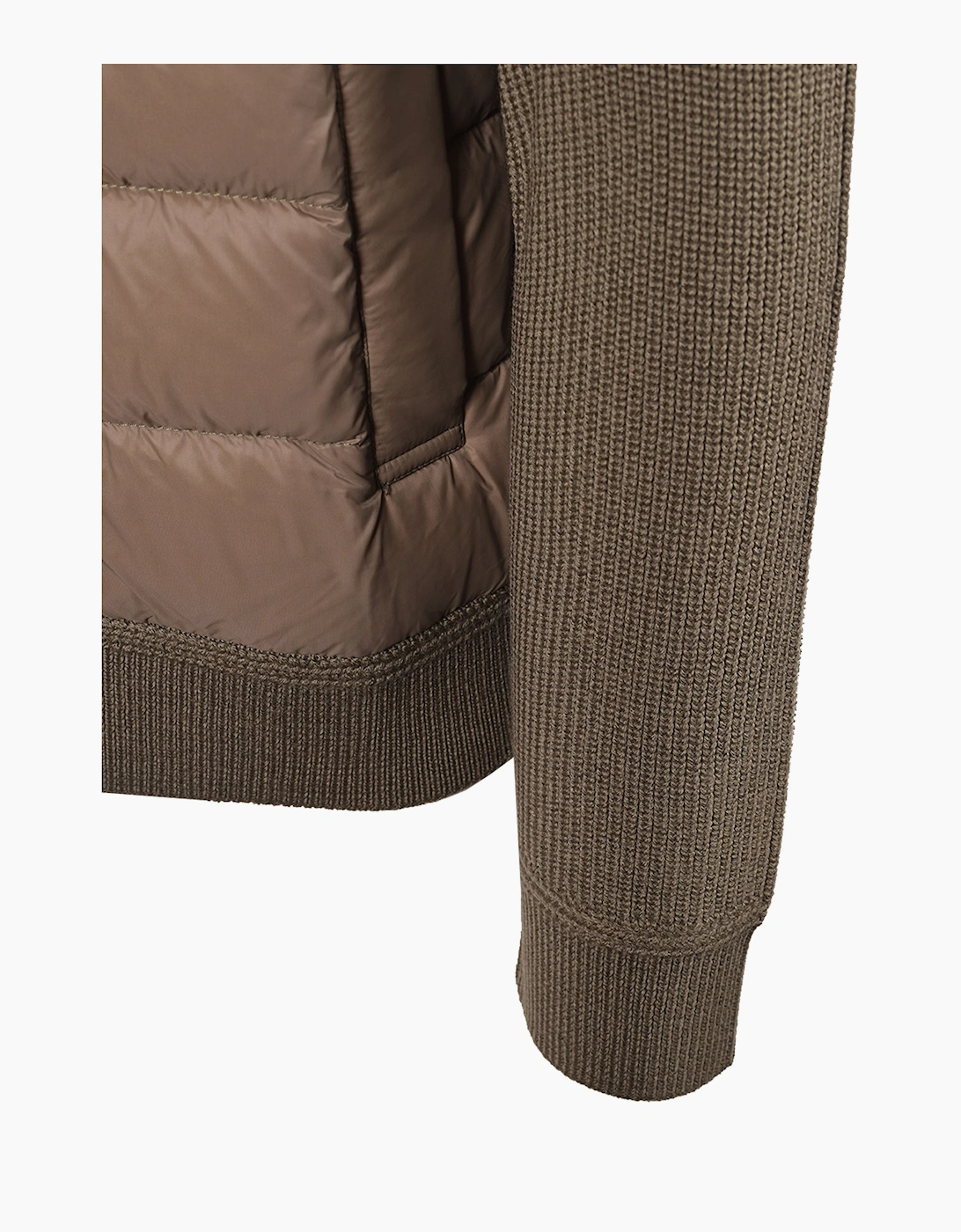 BELSTAFF COMPOUND CARDIGAN JACKET KHAKI GREEN