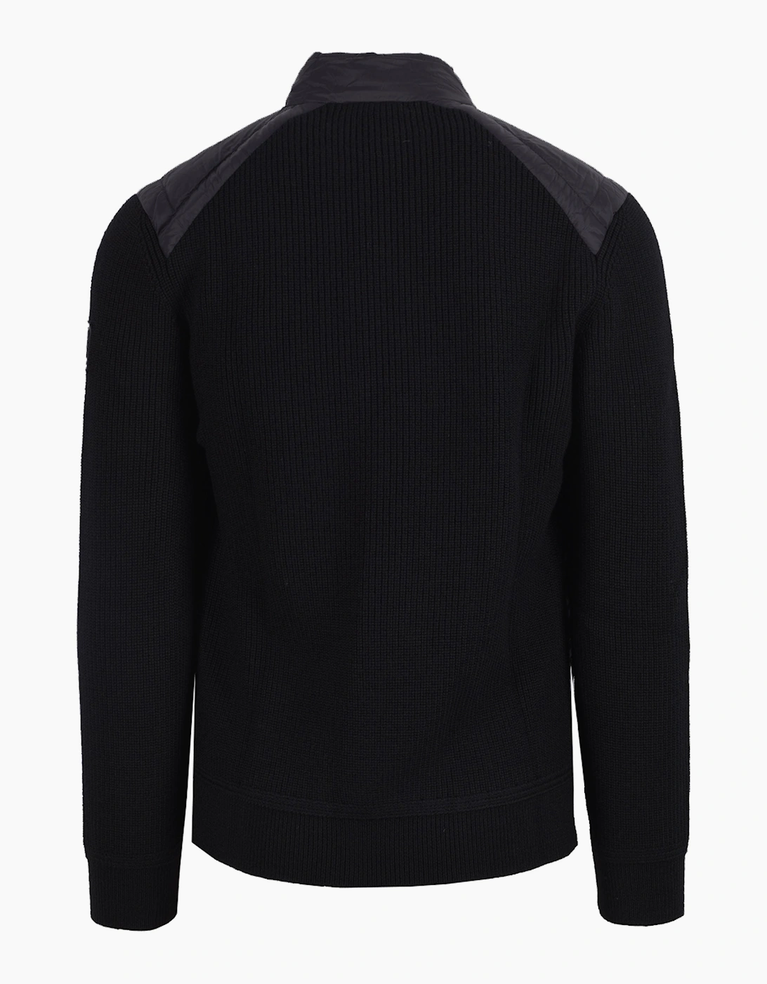 BELSTAFF COMPOUND CARDIGAN JACKET BLACK