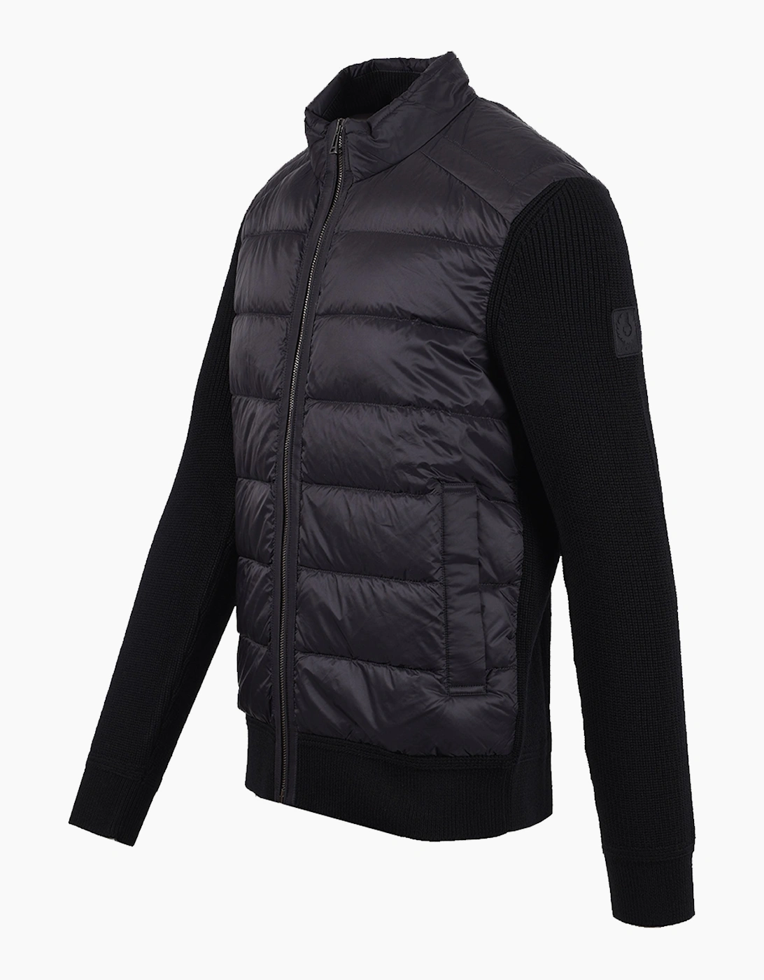 BELSTAFF COMPOUND CARDIGAN JACKET BLACK