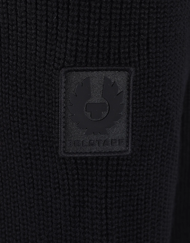 BELSTAFF COMPOUND CARDIGAN JACKET BLACK