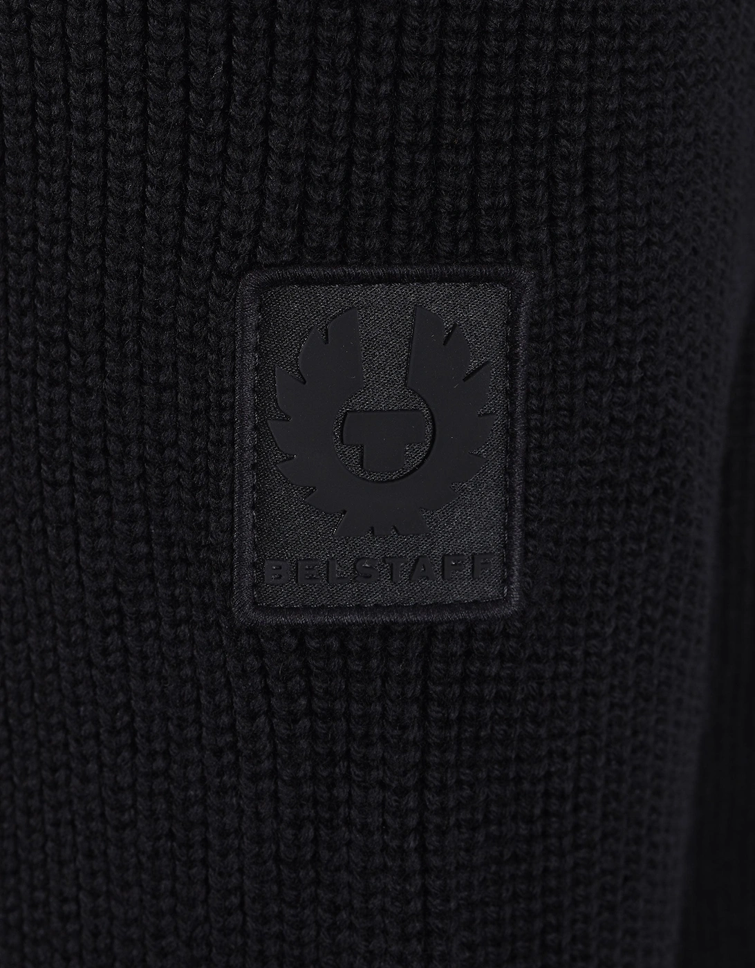 BELSTAFF COMPOUND CARDIGAN JACKET BLACK
