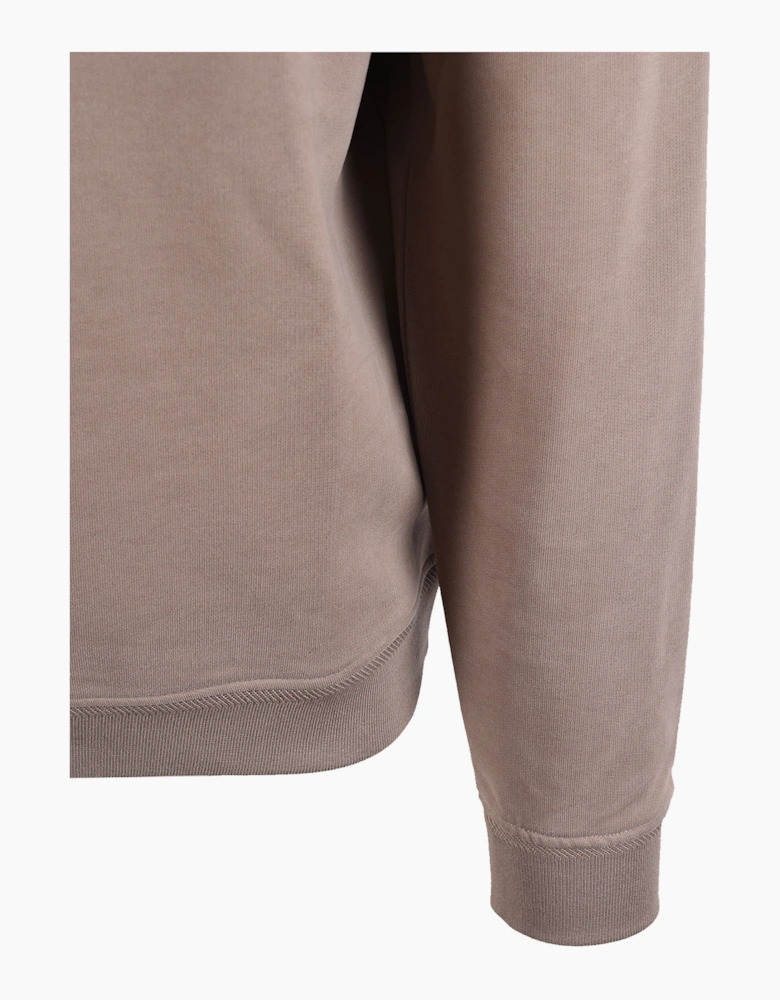 BELSTAFF HALF ZIP SWEATSHIRT DUSTY TAUPE