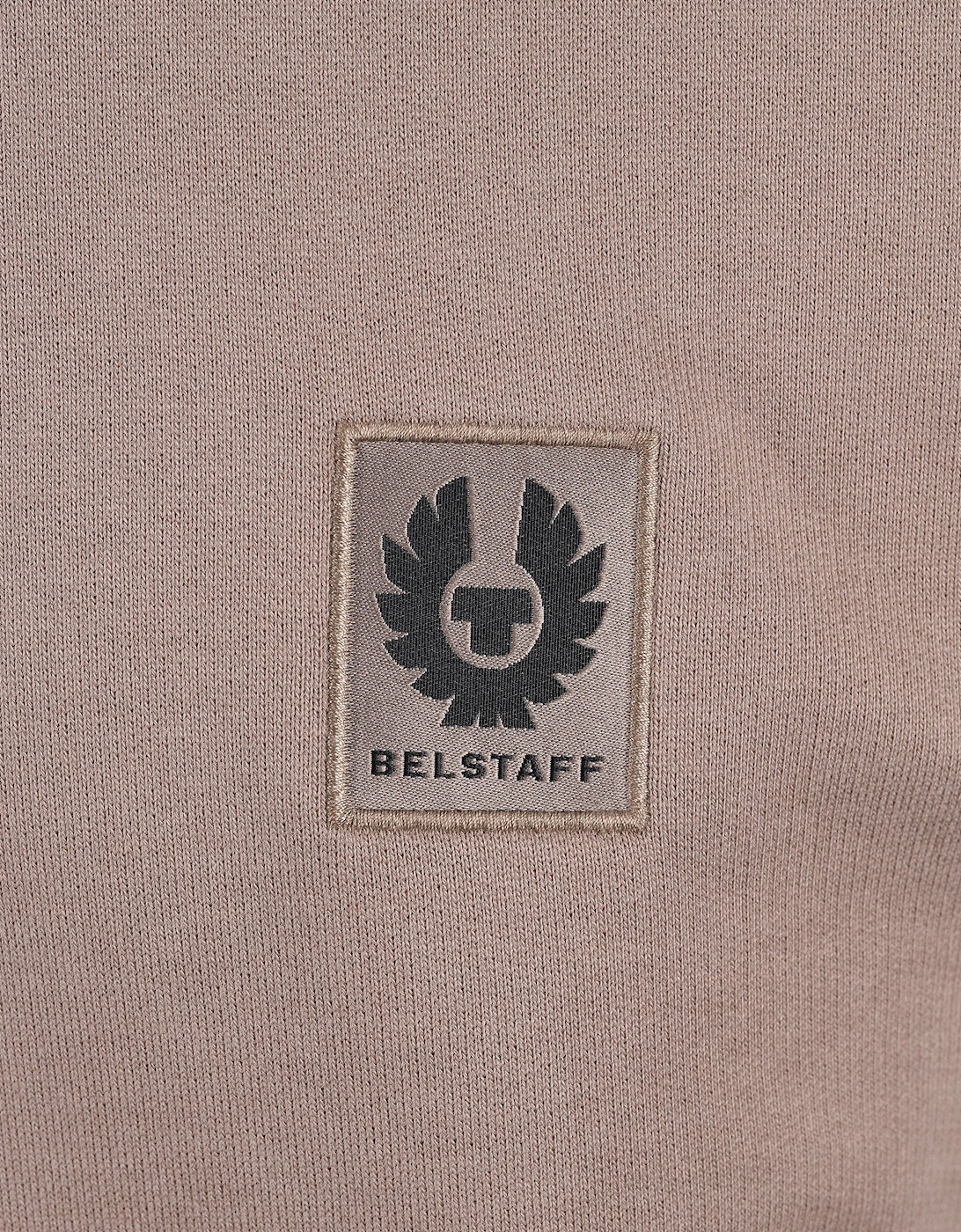 BELSTAFF HALF ZIP SWEATSHIRT DUSTY TAUPE